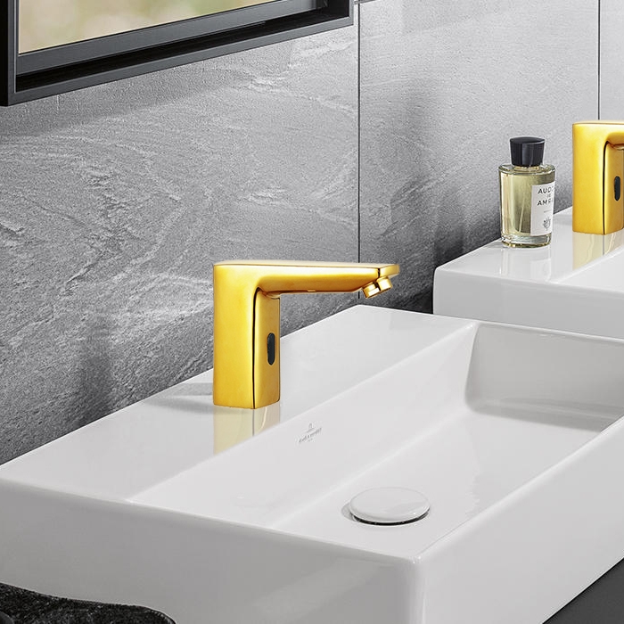 Fontana Yellow Gold Commercial Automatic Sensor Touchless Faucet