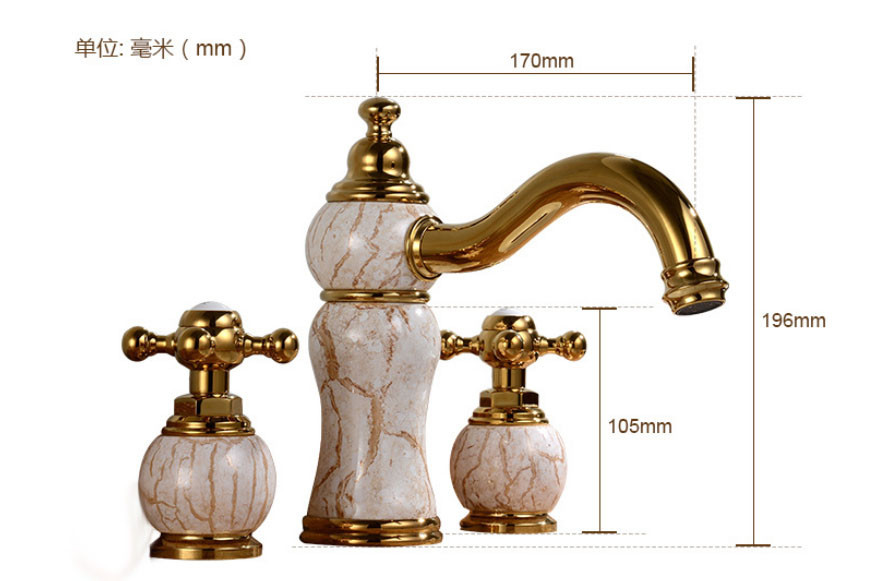 dimensions-Leo-sink-faucet-gold-finish