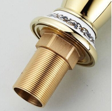 bathroom-faucet-gold-finish-hot-cold