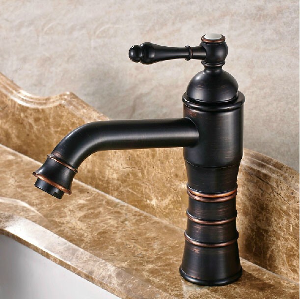 Fontana Vendée Oil Rubbed Bronze Countertop Sink Faucet-bathroom