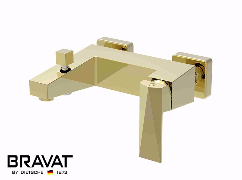 bathtub-faucet-gold-finish-wall-mount