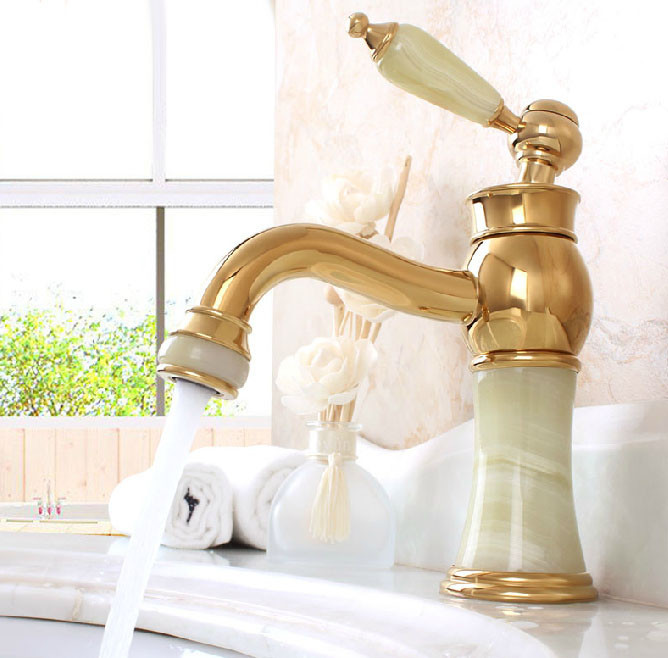 faucet-single-gold-plate-basin