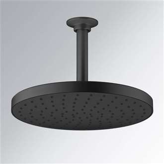 Fontana St. Gallen Round Rain Shower Head with MasterClean Spray Face in Oil Rubbed Bronze Finish
